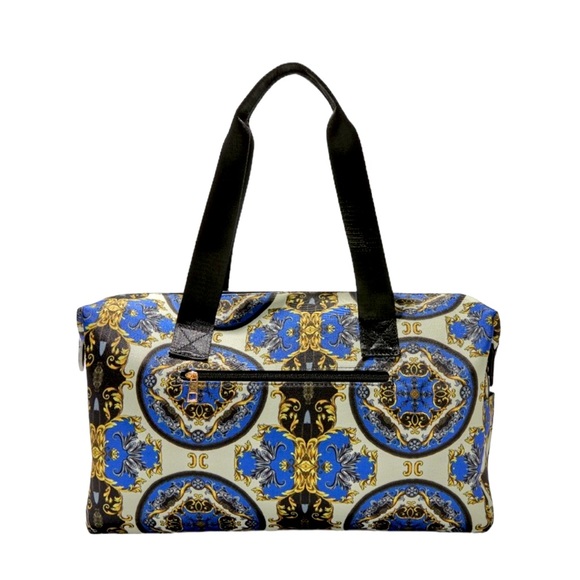 alice + olivia by Stacey Bendet. Beautiful Royal blue and gold duffle bag. - Picture 6 of 8